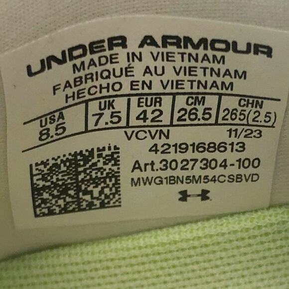 Under Armour Men Highlight MC 2.0 High Top Football Cleats Size 8.5 White NWOB - Picture 11 of 11